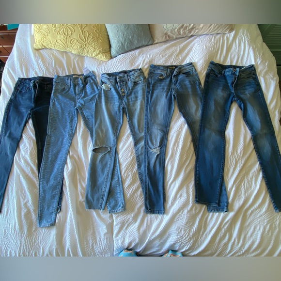 Womens Size 25 Cute Skinny Jeans Pack of 5 - Picture 1 of 6